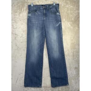 Rock & Republic Jeans Mens 36x34 Blue Jagger Relaxed Straight Leg Stretch Denim